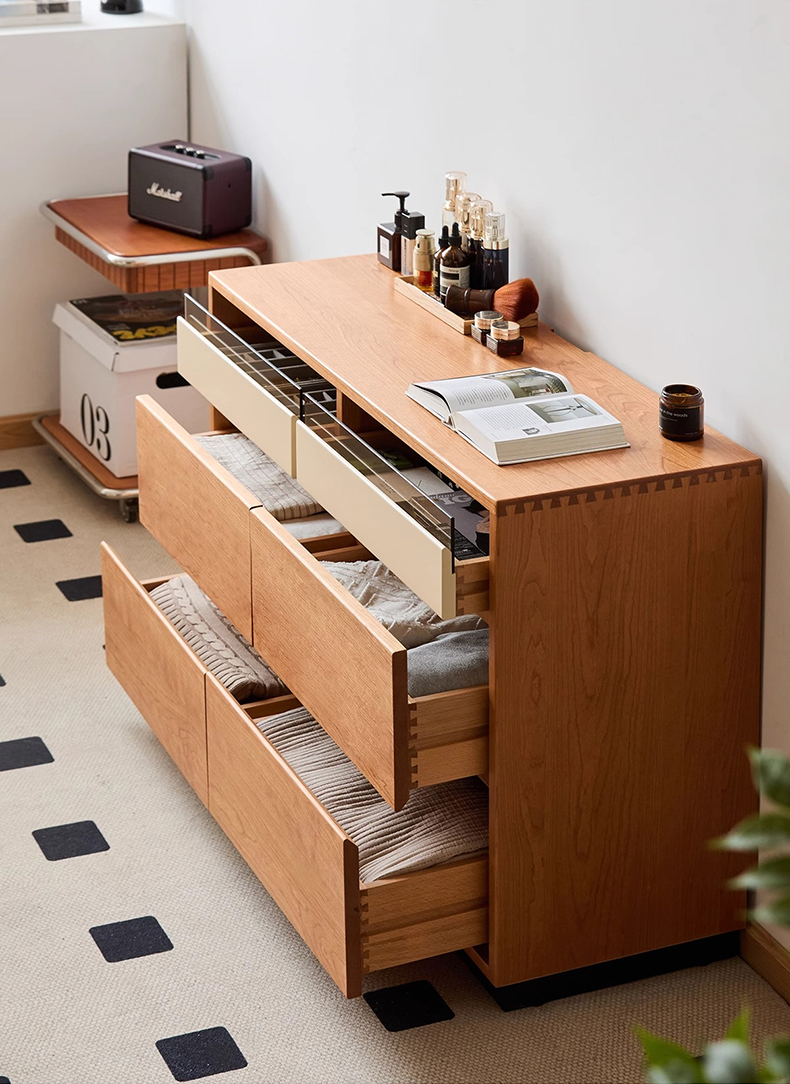 天然木6マスレトロチェスト | ヴィンテージ風の佇まいで多彩な空間に