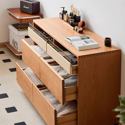 起立木工 6段チェスト サイドチェスト ヴィンテージ家具 ヴィンテージ6段ハイチェスト｜北欧家具通販・アンバーデザイン