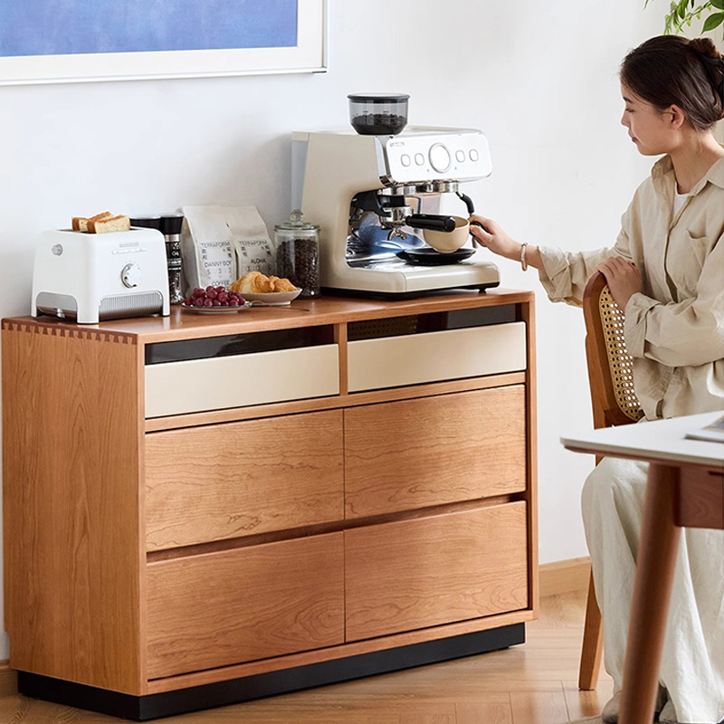 天然木6マスレトロチェスト – CAGUUU