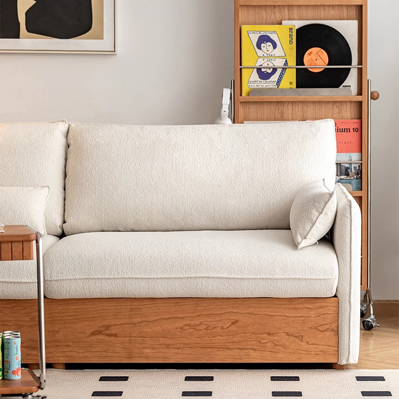 Woody Prime Cherry 大容量収納シェニール織ソファ