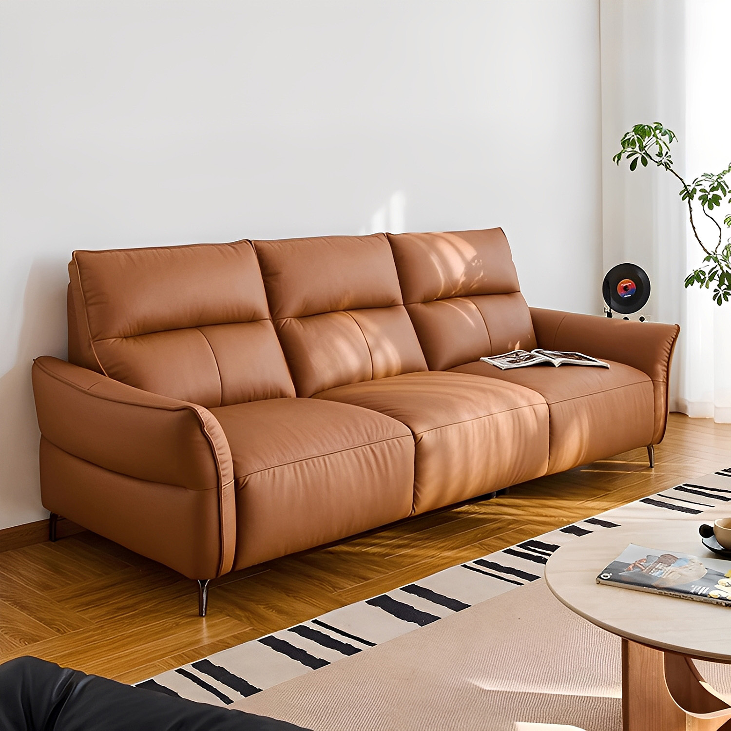 イタリアンレザーシートソファ