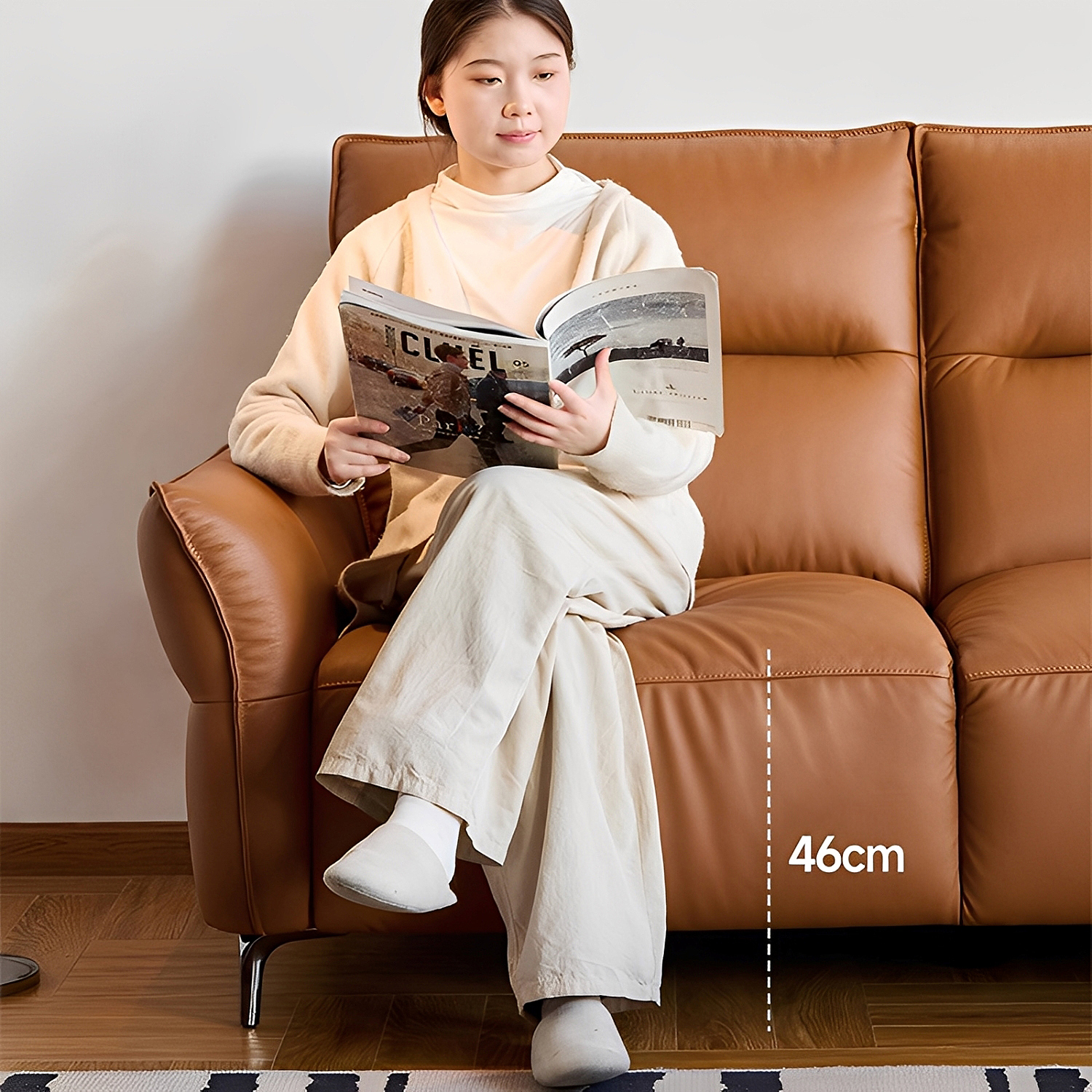 イタリアンレザーシートソファ