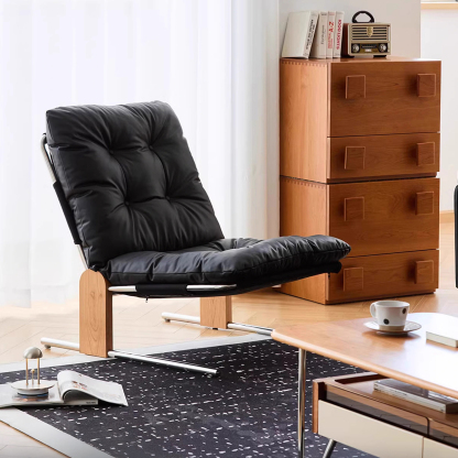 レトロレザーソファチェア | リクライニング機能で贅沢なくつろぎ時間