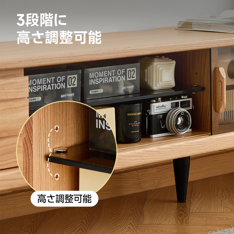 オーク材 薄型TVボード