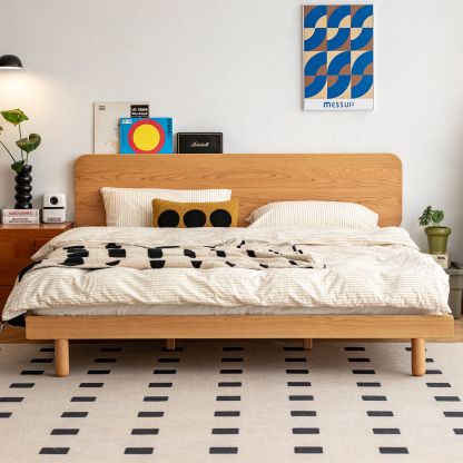 Woody Prime Cherry シンプルモダンベッド – CAGUUU