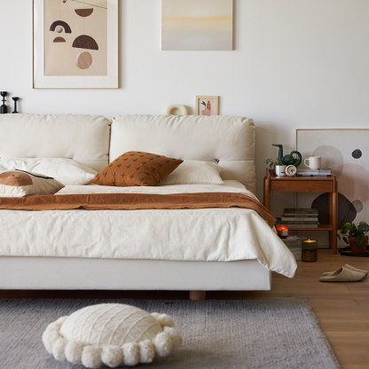 Woody Prime Cherry ふわふわ背もたれベッド