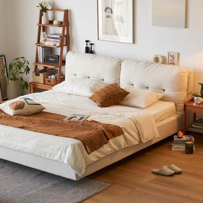 Woody Prime Cherry ふわふわ背もたれベッド