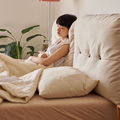 Woody Prime Cherry ふわふわ背もたれベッド | もたれるたびに心地よさ