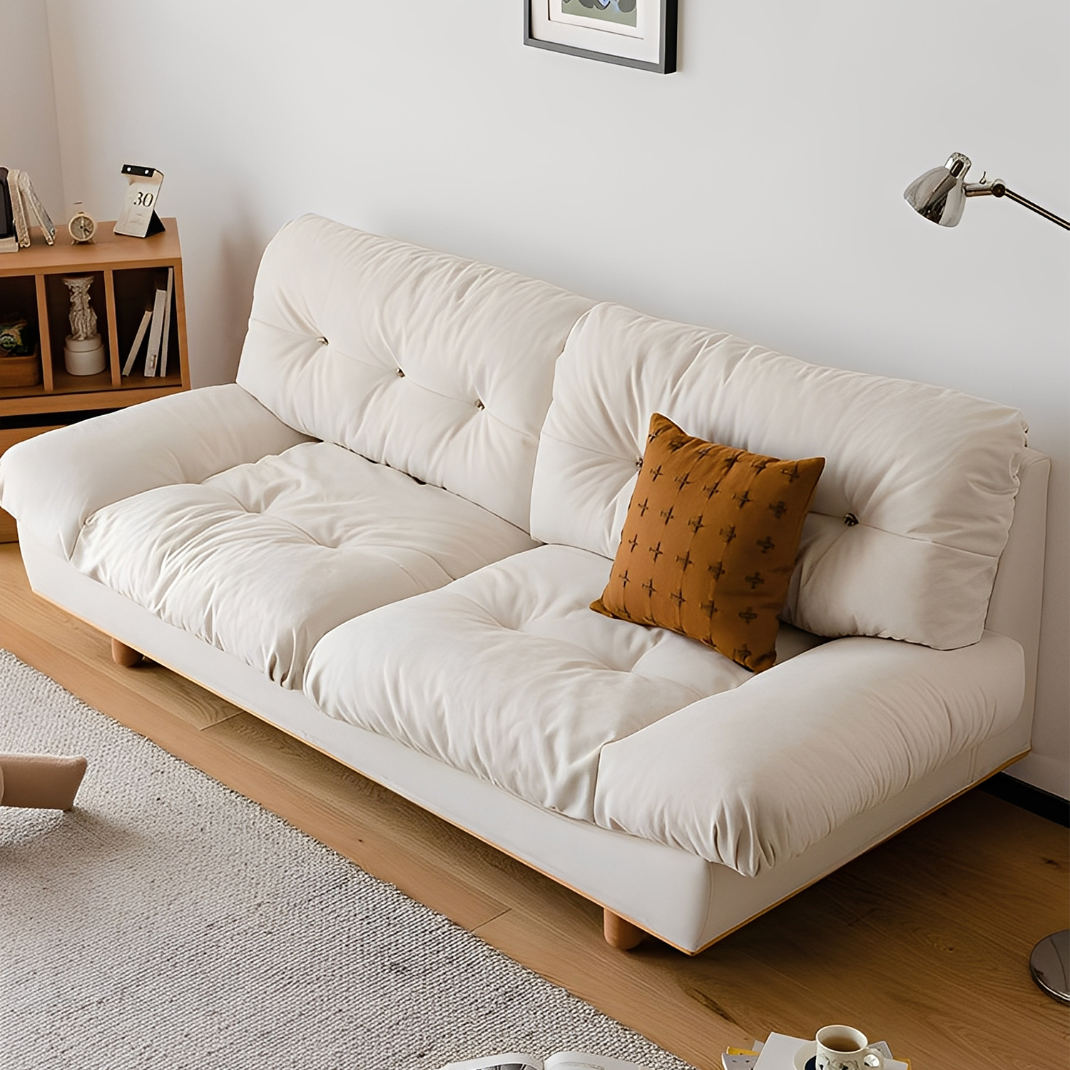 Woody Prime Cherry 長く使える防水・耐摩耗性クラウドソファ【カスタマイズ可】