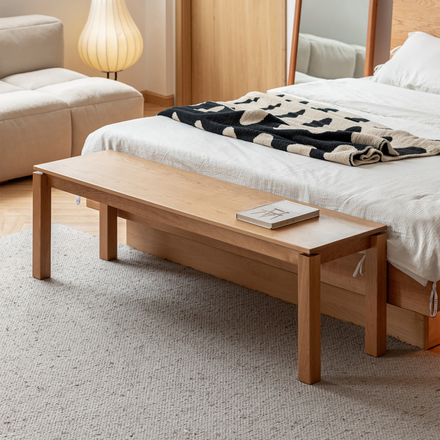 チェリーウッドダイニングベンチ