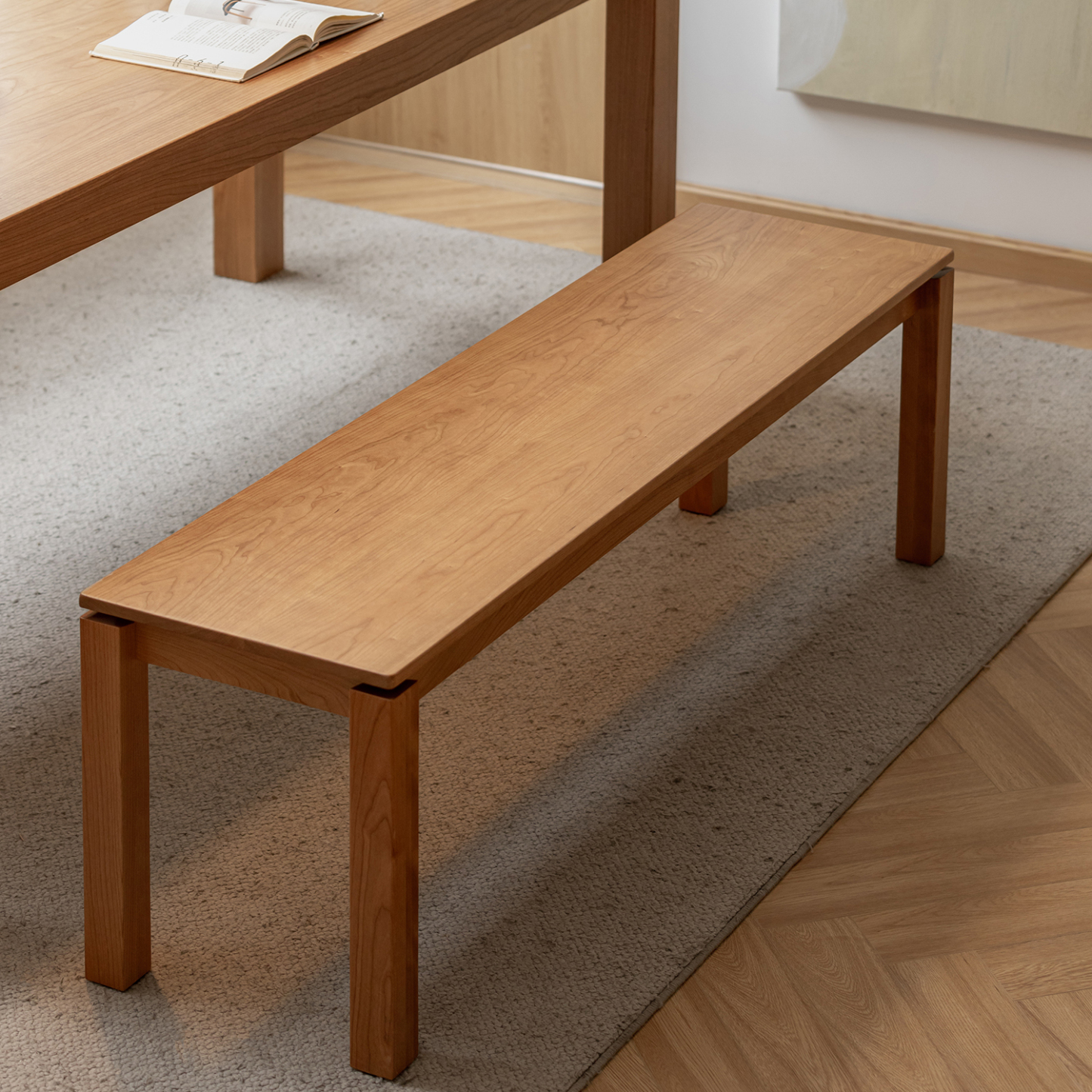 チェリーウッドダイニングベンチ