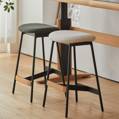 Woody Prime Cherry スチール脚カウンターチェア