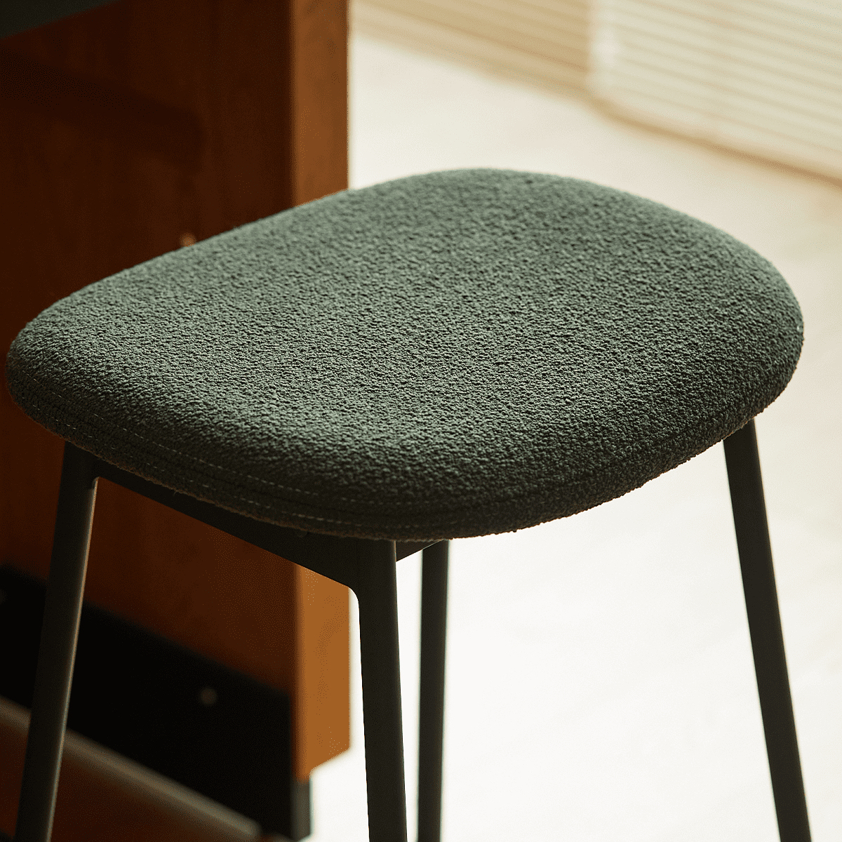 Woody Prime Cherry スチール脚カウンターチェア