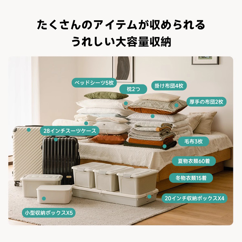 大型木製ベッド