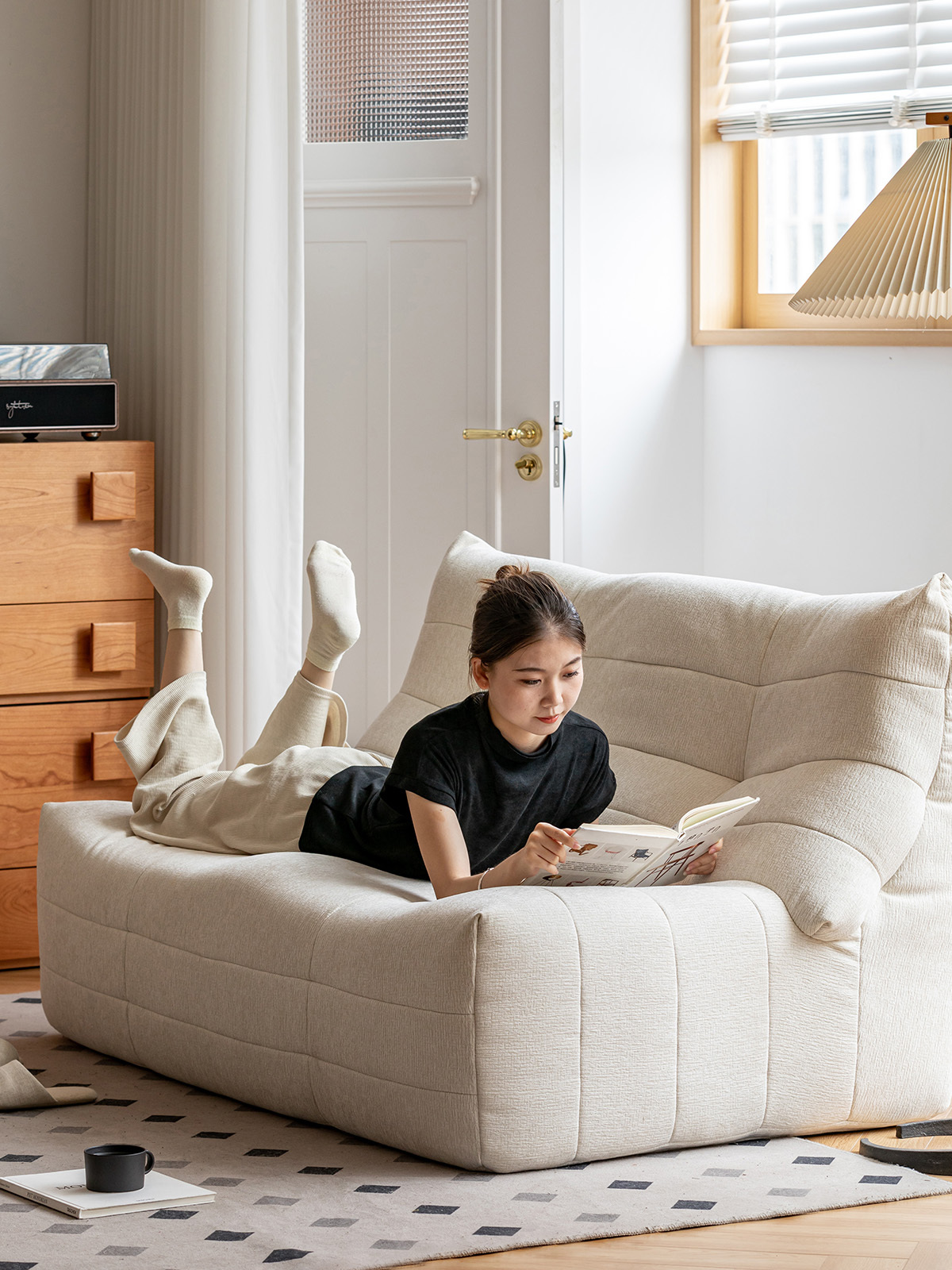 シンプルロールソファ