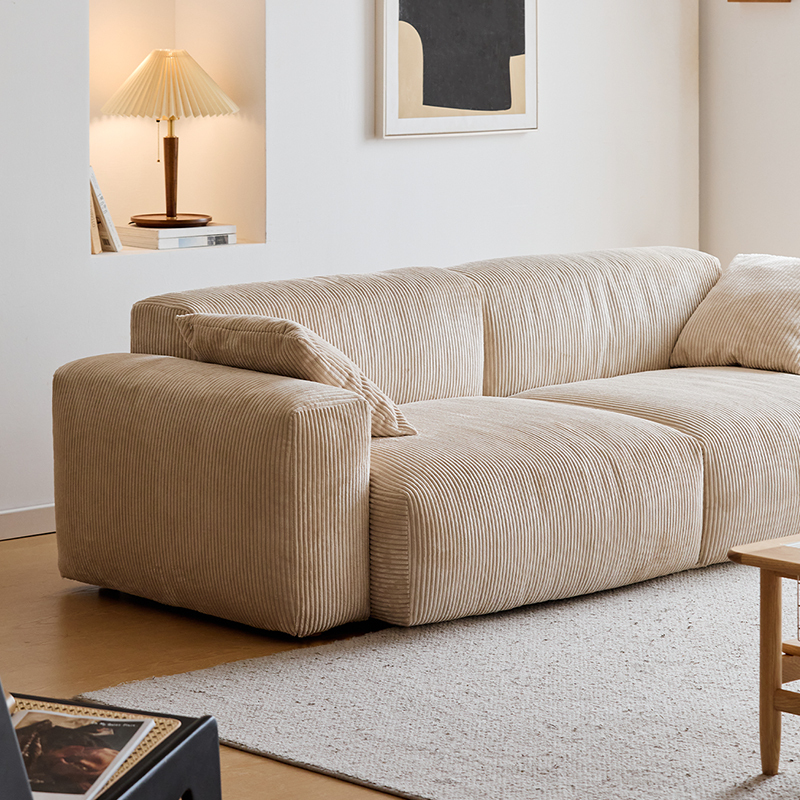 Woody Prime 6種の生地から選べる多層構造ナチュラルワイドソファ【カスタマイズ可】