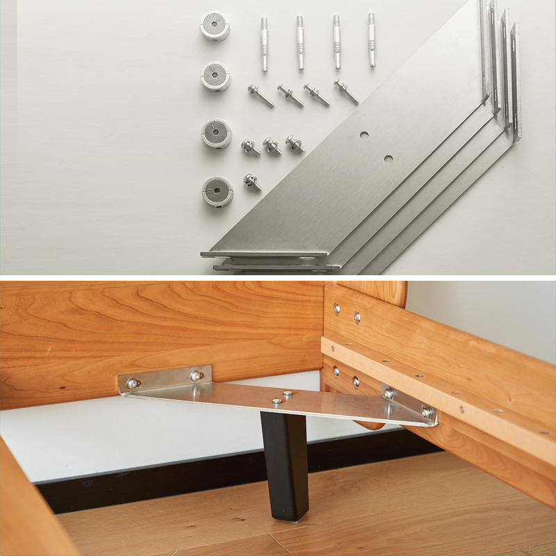 Woody Prime Cherry クッションパッド付木製ベッド