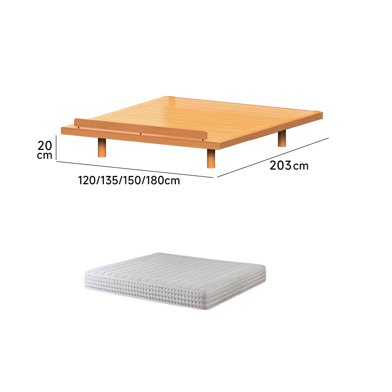 チェリー材 木製コーナーフィットベッド
