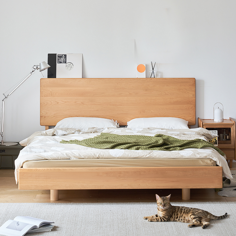 Woody Prime Cherry ユニット式木製ベッド