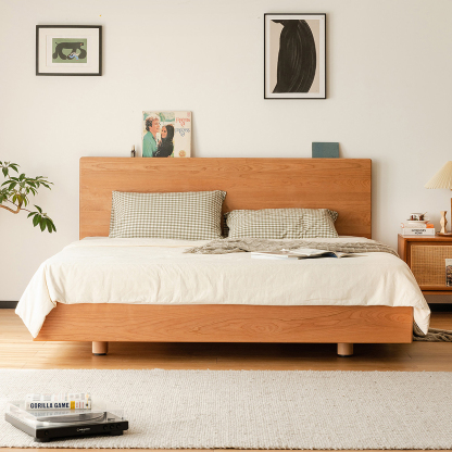 天然木製ベッド | 高級感と耐久性を備えた 天然木使用のエレガント