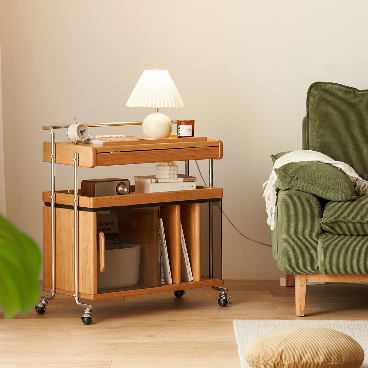 ☆温かみのあるデザイン キャスター サイドワゴン デスク 公式通販