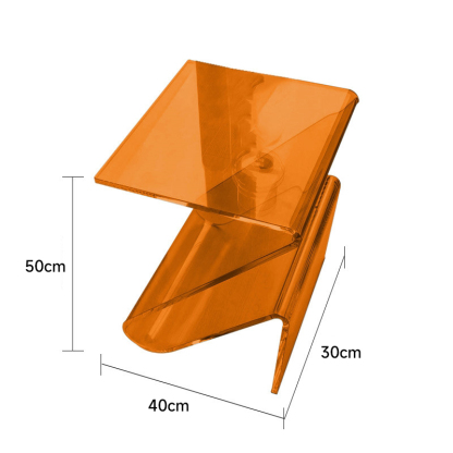 MonoLucent Z型アクリルサイドテーブル