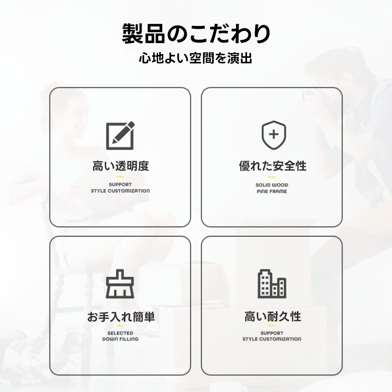 MonoLucent Z型アクリルサイドテーブル