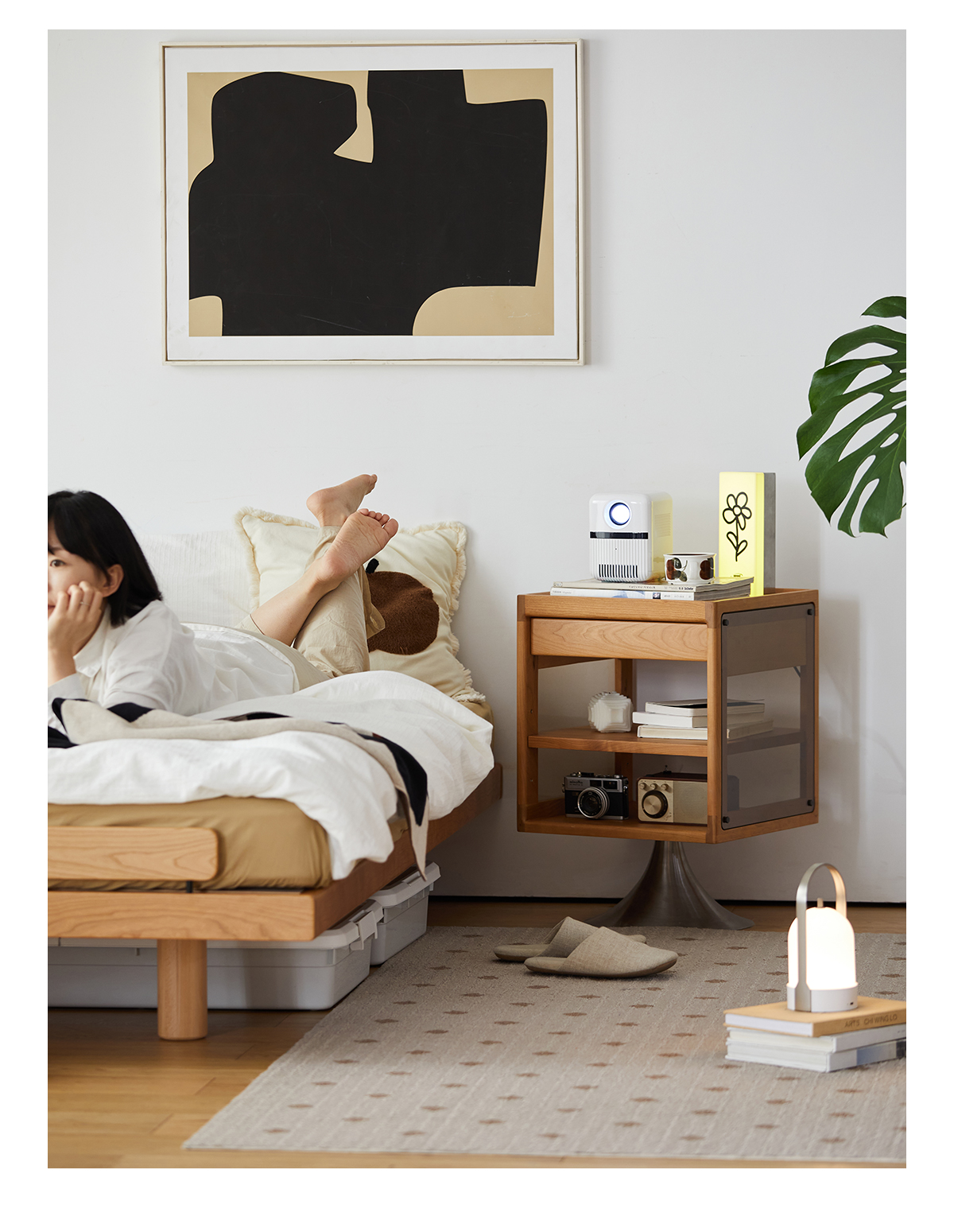 Woody Prime Cherry 回転式サイドキャビネット – CAGUUU