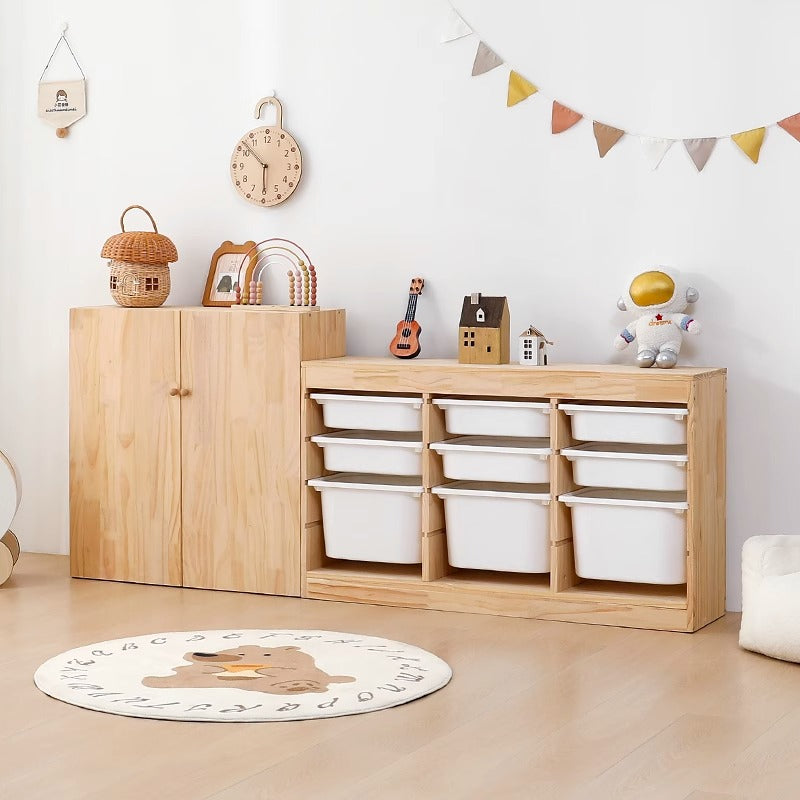 無印良品　パイン材キャビネット 子ども用組み合わせキャビネット パイン 材 収納 家具 無印