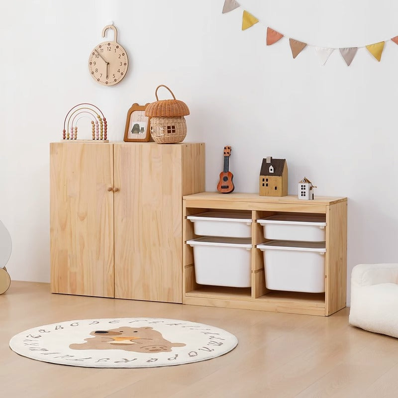 無印良品 パイン材 キャビネット 子ども用組み合わせキャビネット パイン 材 収納 家具 無印
