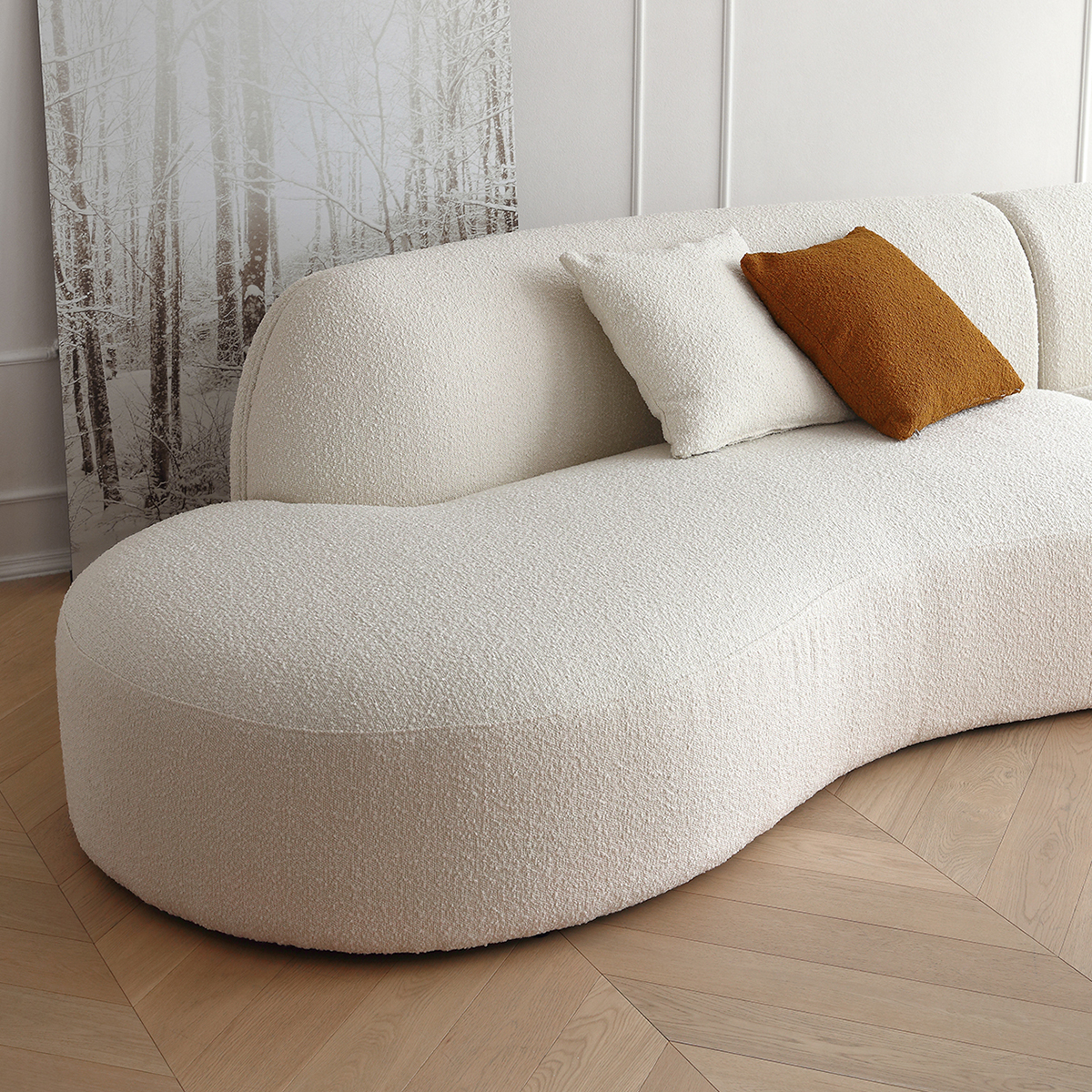 カーブチャー（ロングカウチ） ルナカーブラインソファ – CAGUUU