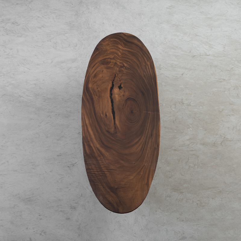 【手付金】Ever Wood 木製楕円形ダイニングテーブル天板