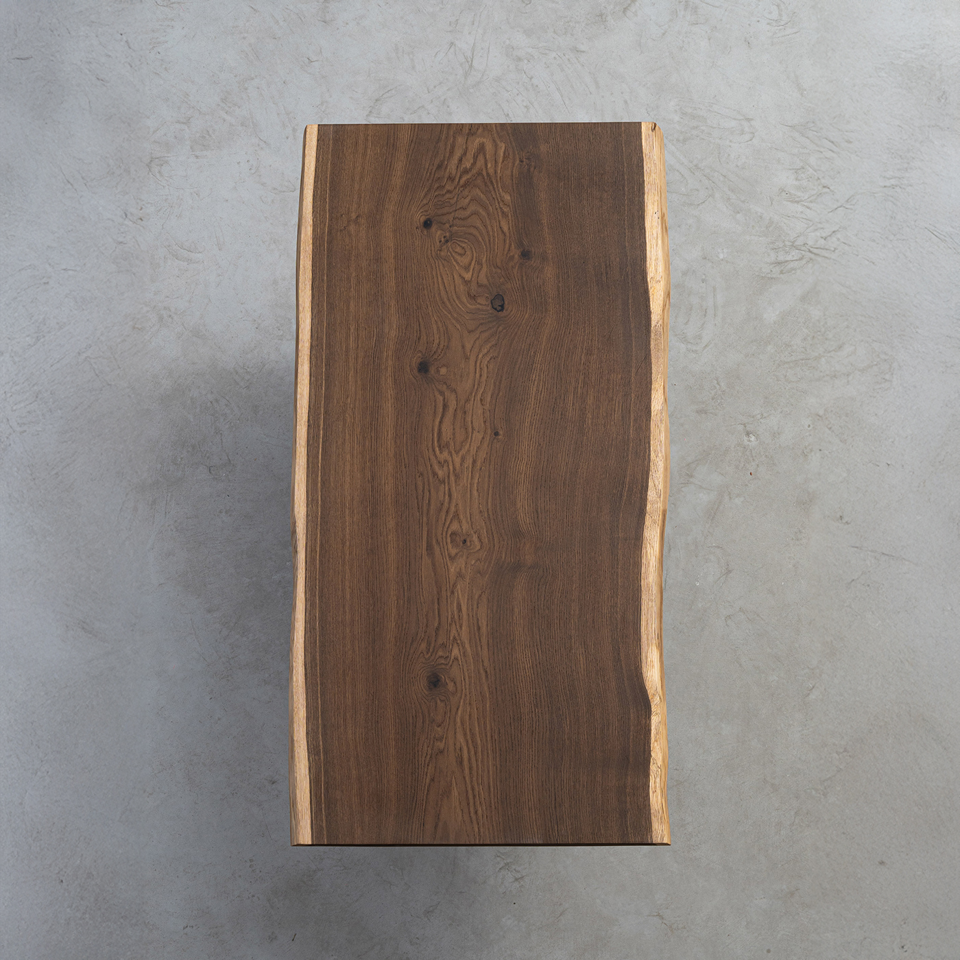 【手付金】Ever Wood モダン調ホワイトオーク一枚板テーブル天板