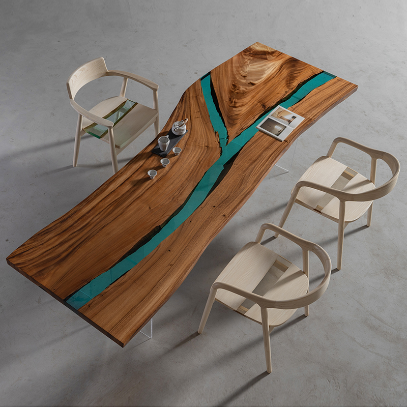 Ever Wood 天然木リバーテーブル天板