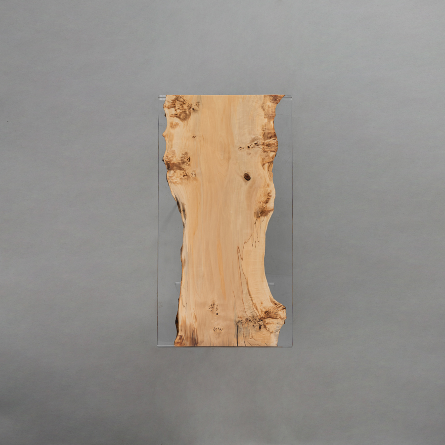 Ever Wood ポプラ製クリアリバーテーブル天板