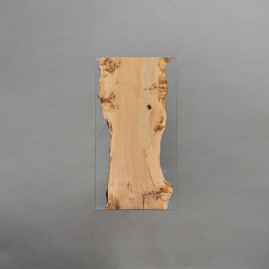 Ever Wood ポプラ製クリアリバーテーブル天板
