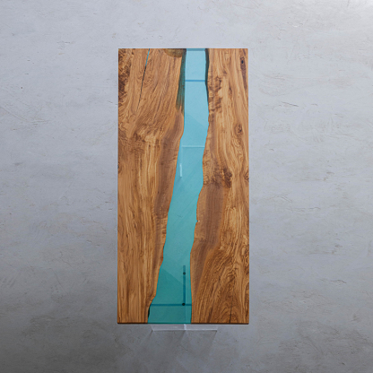 手付金】Ever Wood オリーブ製リバーテーブル天板 | 自然美と職人技の