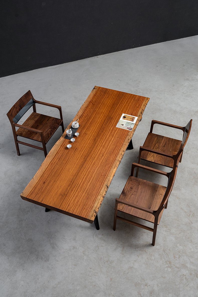 木目調シンプルモダンテーブル 手付金】Ever Wood モダン調木製ロングテーブル天板 | 自然美と職人技