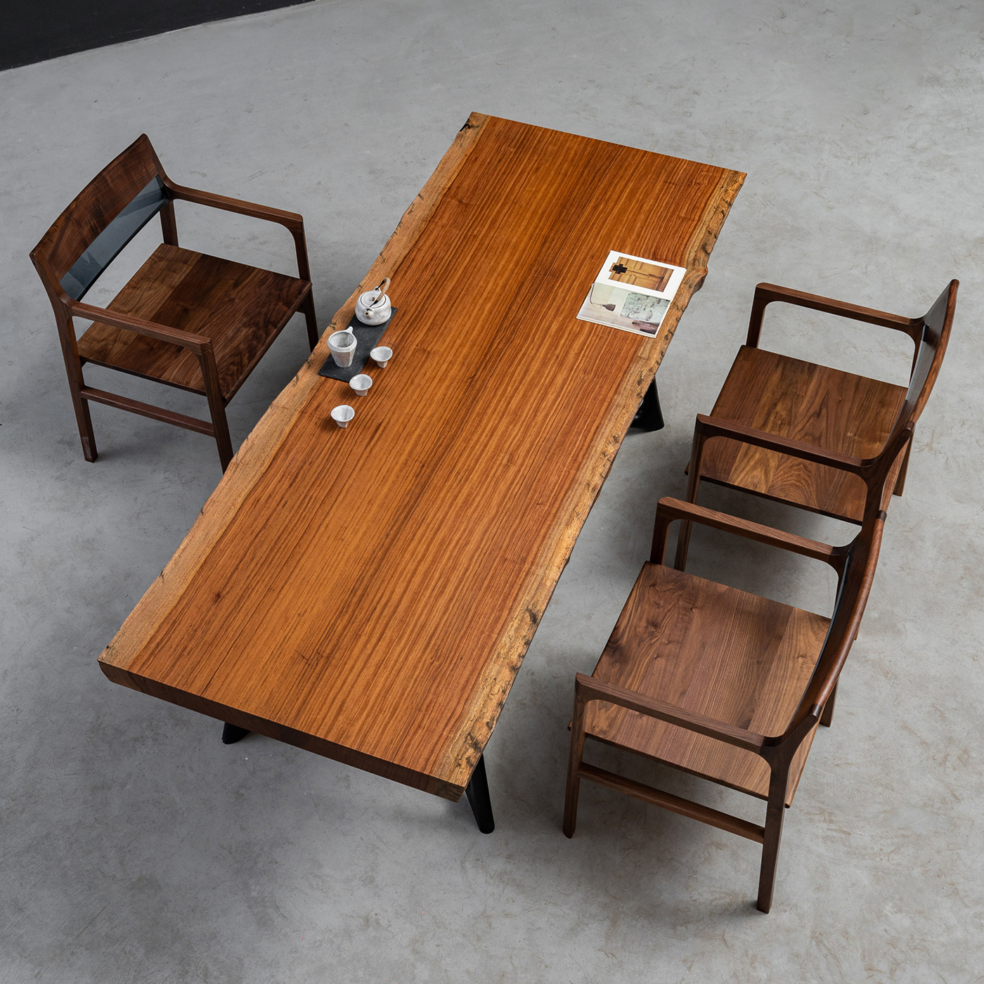 手付金】Ever Wood モダン調木製ロングテーブル天板 | 自然美と職人技