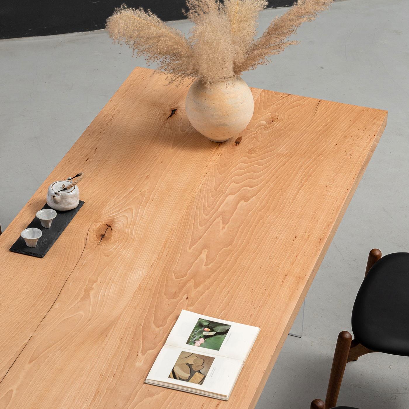 【手付金】Ever Wood ブナ製ロングテーブル天板