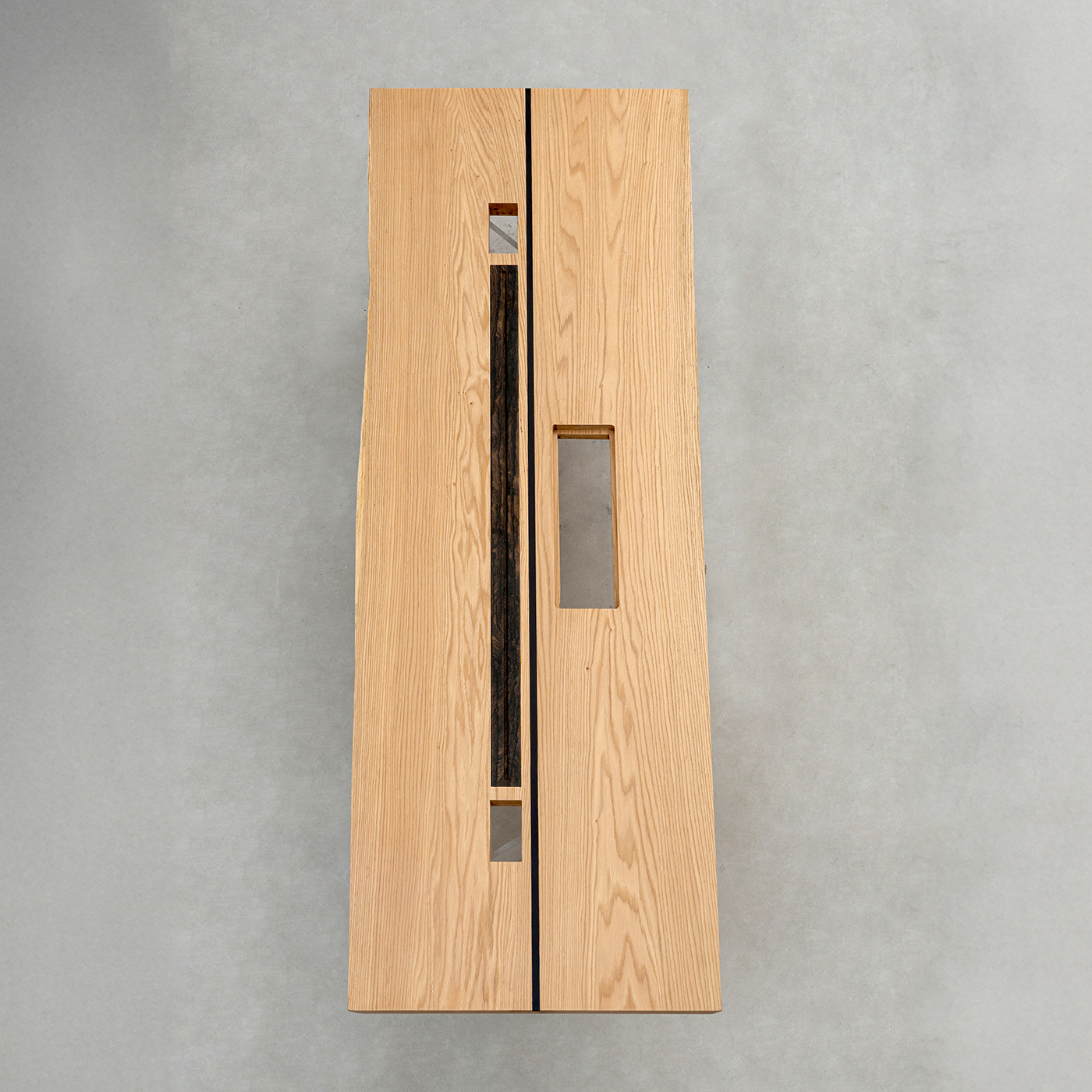 【手付金】Ever Wood レッドオーク製ロングテーブル天板