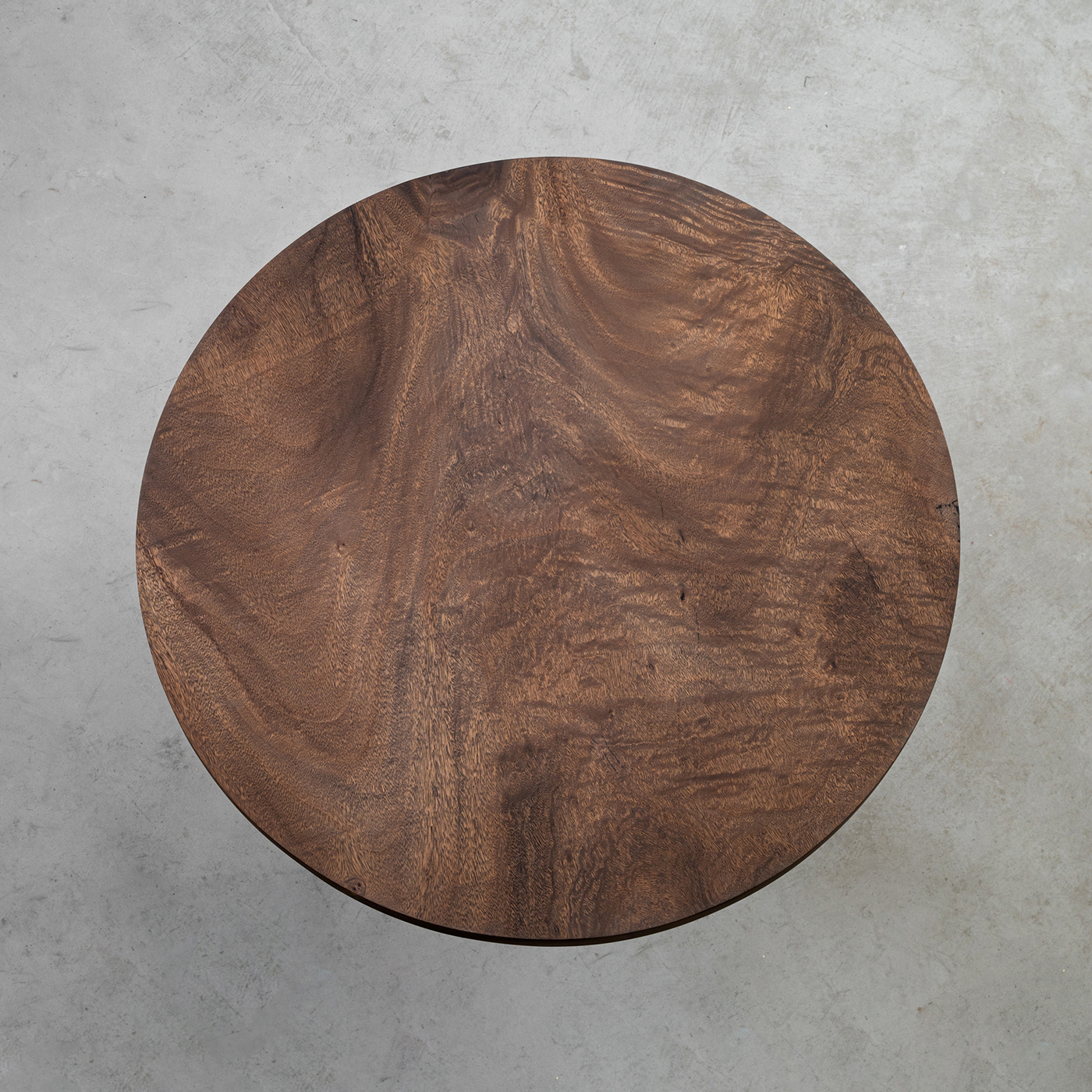 【手付金】Ever Wood 木製ブラックローテーブル天板