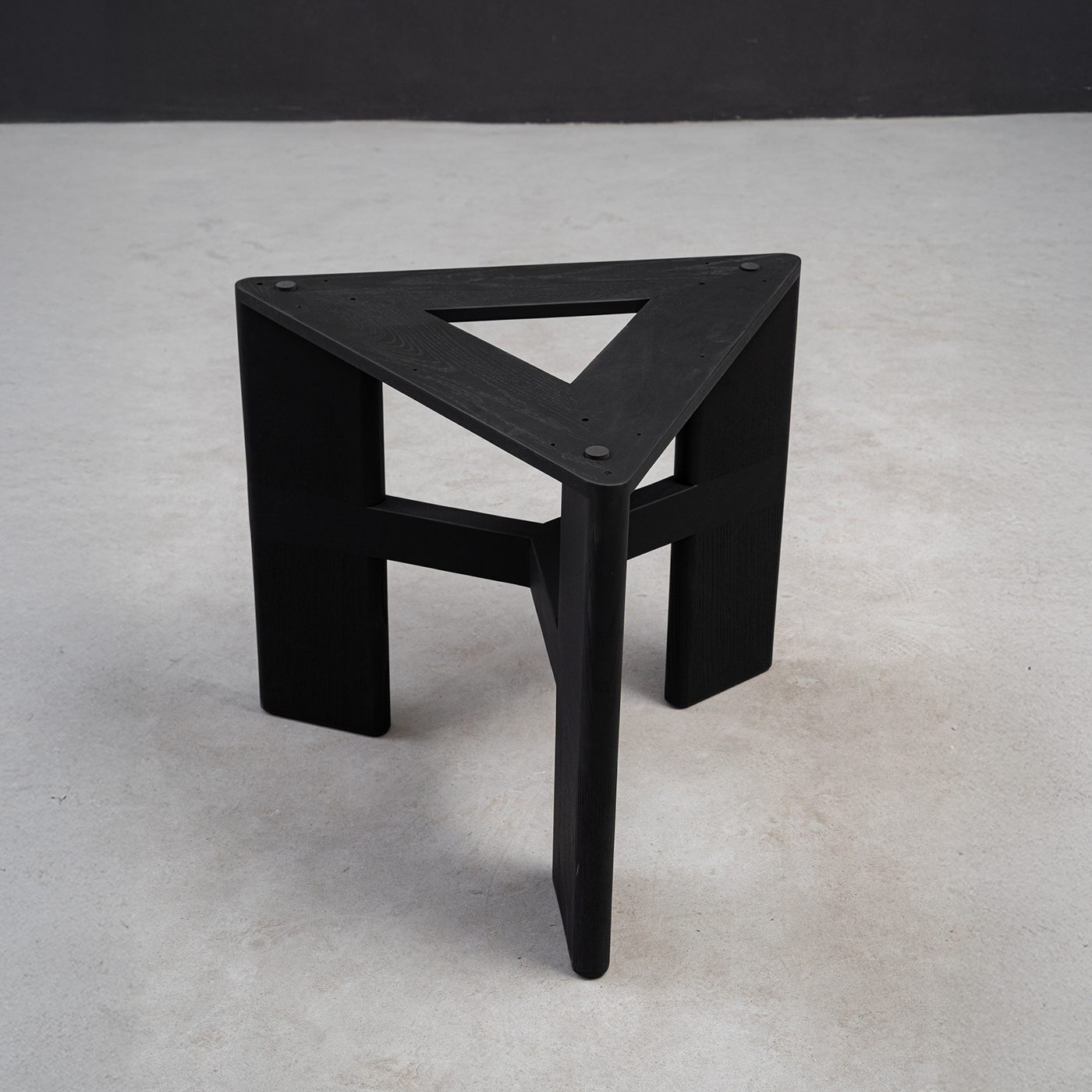 木製三角デザインテーブル用脚