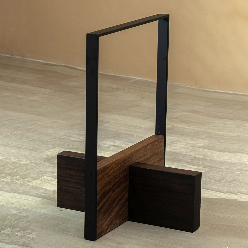 ヴィンテージ風アイアン木製テーブル脚