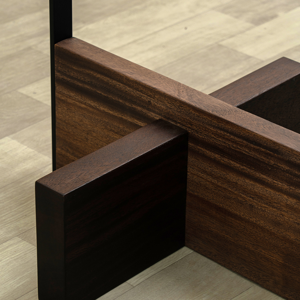 木製ヴィンテージ アイアン脚テーブル ヴィンテージ アイアン脚 ダイニングテーブル 幅75 単品 / おしゃれ 2