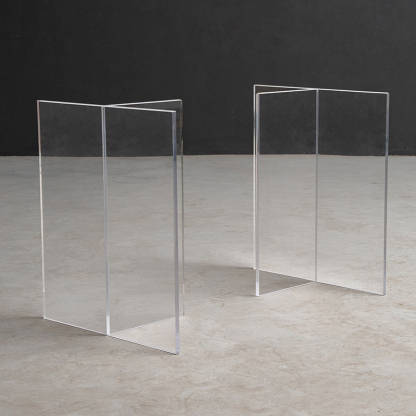 T字型アクリルテーブル脚