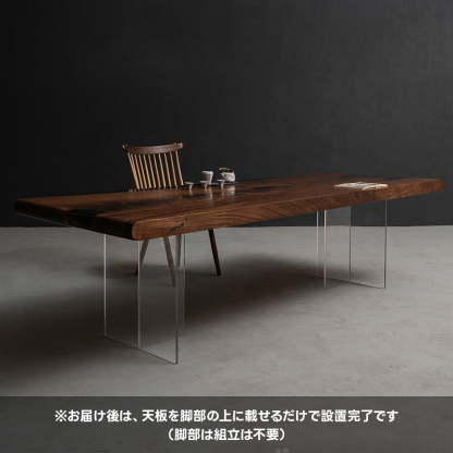 T字型アクリルテーブル脚