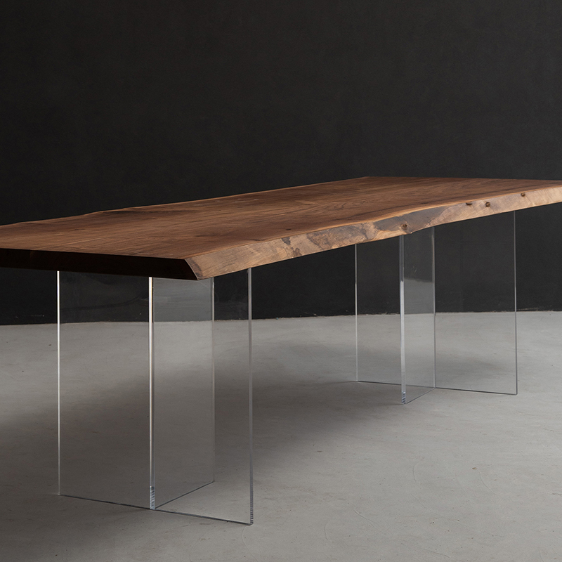 T字型アクリルテーブル脚