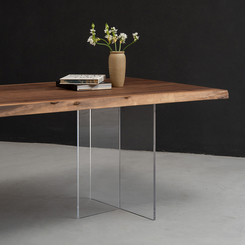 T字型アクリルテーブル脚