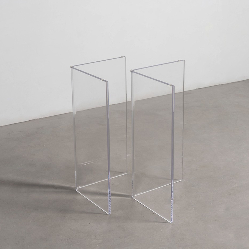 V字型アクリルテーブル脚